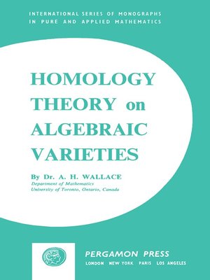 cover image of Homology Theory on Algebraic Varieties